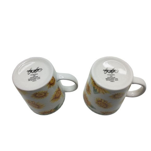 vintage american atilier home stoneware tournesol s385 coffee/tea cups - Picture 4 of 4